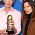Suede at the 2026 Mercury Prize photo wall in Newcastle